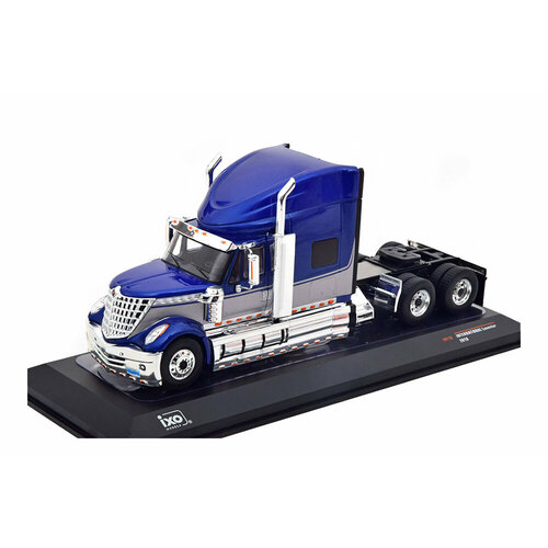 International lonestar седельный тягач синий с серебристым грузовик maisto international lonestar design custom rigs 12389 1 64 14 см серый