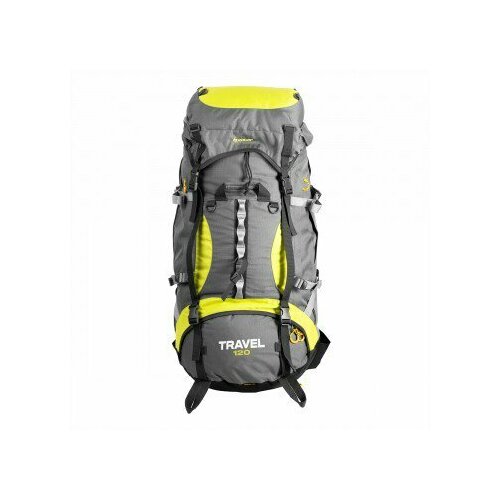 nisus рюкзак туристический nisus travel 100 grey tb084 100l g серый желтый NISUS Рюкзак Travel 120 Grey NISUS (Серо-зеленый)