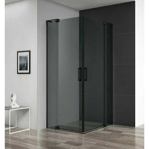 Душевой уголок Cezares SLIDER-AH-2-70/80-80/90-GRIGIO-NERO