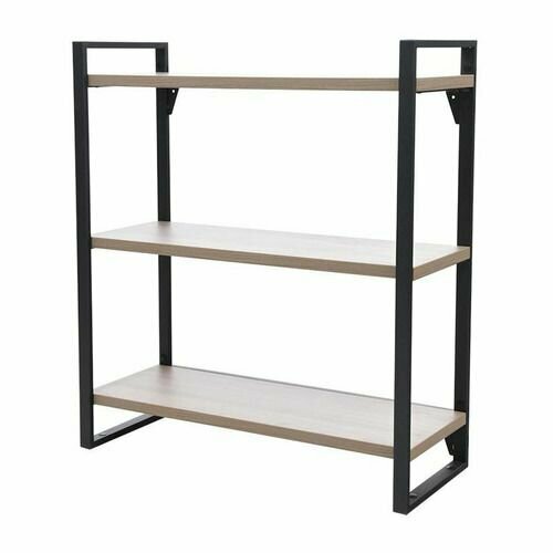 Стеллаж практик Combik L 100/3 металл, 905x1000x320мм вяз натуральный/черный [к71199134393]