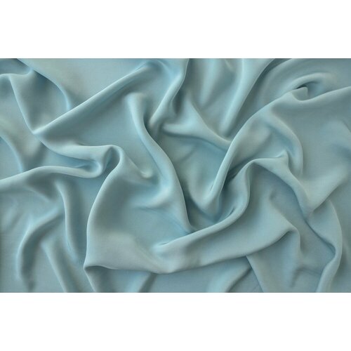 Ткань кади из шелка голубое ткань молочное кади из шелка
