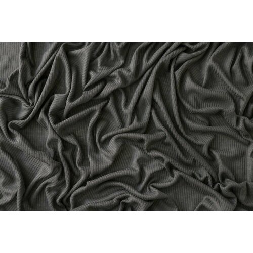 Ткань трикотаж лапша теплого серого цвета ткань трикотаж серого цвета с блестками 322 см avira
