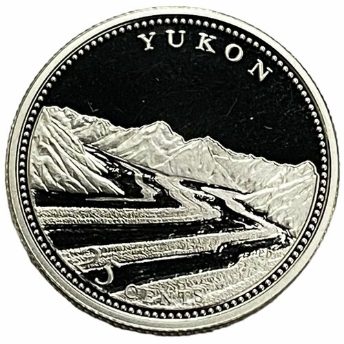 Канада 25 центов 1992 г. (125 лет Конфедерации Канада - Юкон) (Proof) (Ag)