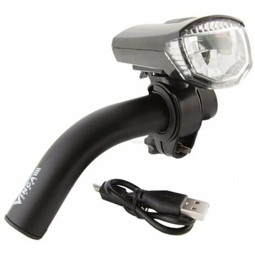 фото Фонарь велосипедный передний 1 диод 2 режима usb vinca sport vl7017