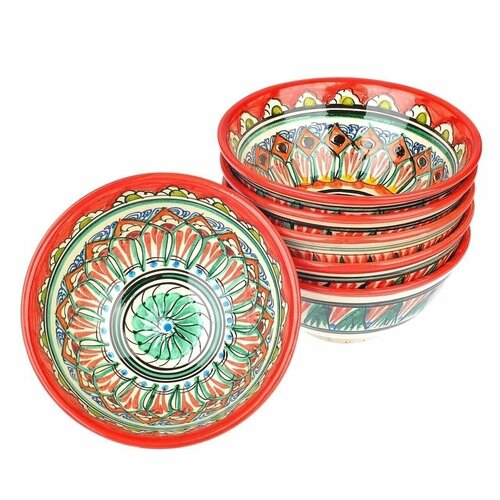 Пиала для чая 6 штук Узбекистан ручная работа 