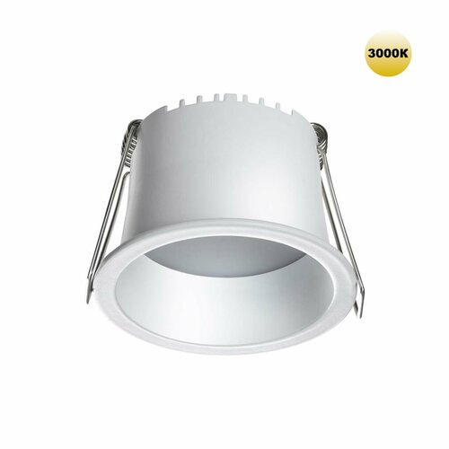 359232 SPOT NT23 282 белый Светильник встраиваемый светодиодный IP20 LED 6W 220V 360Лм 3000К TRAN