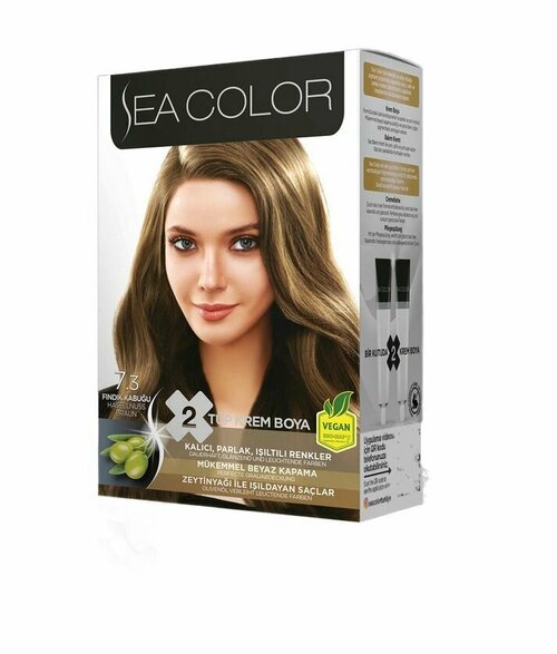 SEA COLOR Набор для окрашивания волос HOME COLORIST HAIR DYE KIT 7.3 Секретная блондин