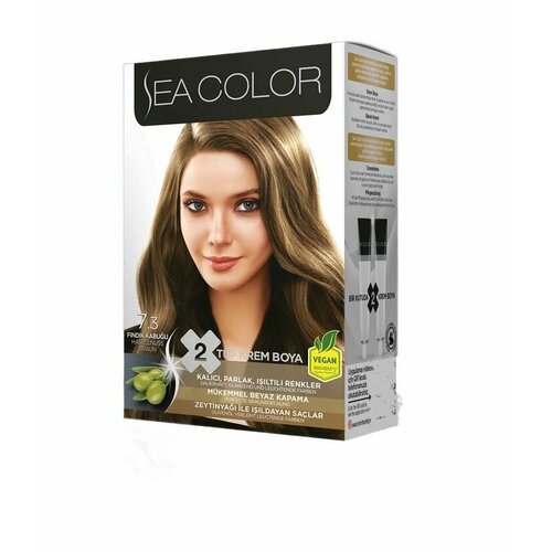 SEA COLOR Набор для окрашивания волос HOME COLORIST HAIR DYE KIT 7.3 Секретная блондин