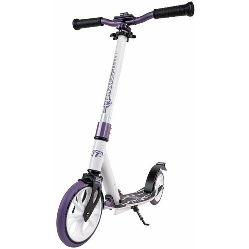 фото Самокат складной jogger 210 колёса 210 мм/180 мм abec 7 до 50 кг тормоз-крыло tech team 113915 фиолетовый techteam