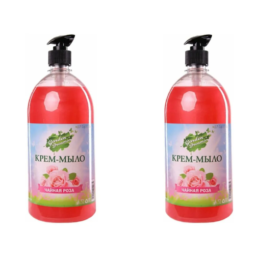 Garden Dreams Крем-мыло жидкое Чайная роза, 1000 мл, 2 шт