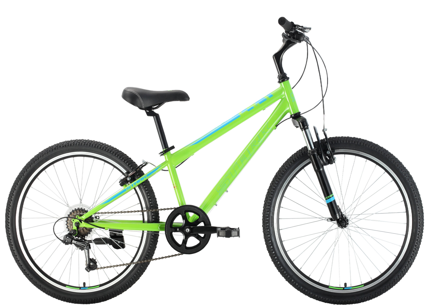 Велосипед STARK Respect 24.1 V Steel-23г. (12" / зеленый-синий-зеленый )