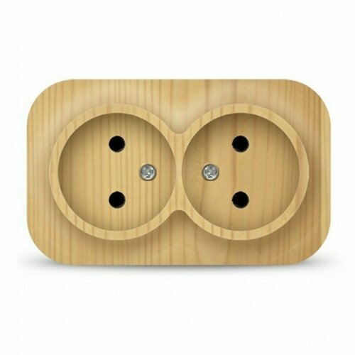 Розетка двойная Ionich, сосна