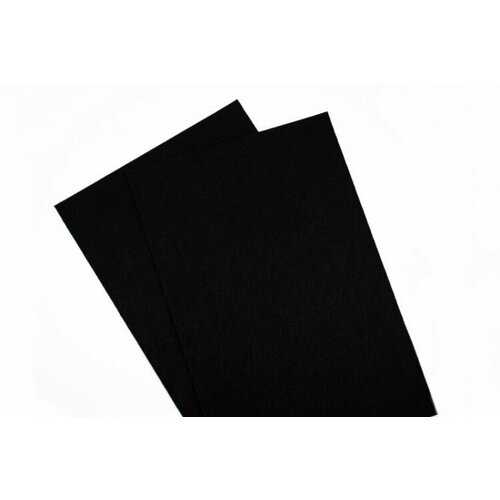 Фетр жёсткий 20х30см, цвет 659 черный, толщина 1мм, 1021-008, 1 лист