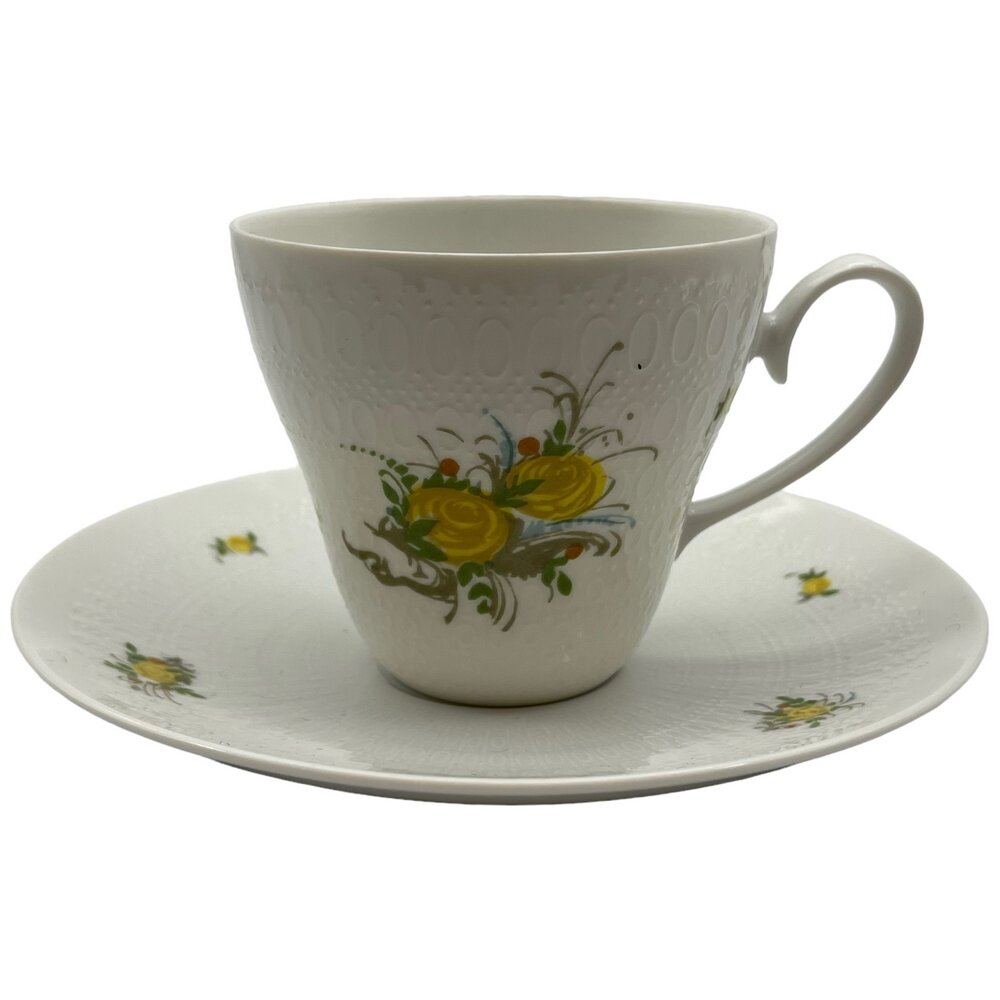 фото Чайно-кофейная пара "Желтые розы", фарфор, Rosental, Studio-Linie, Германия