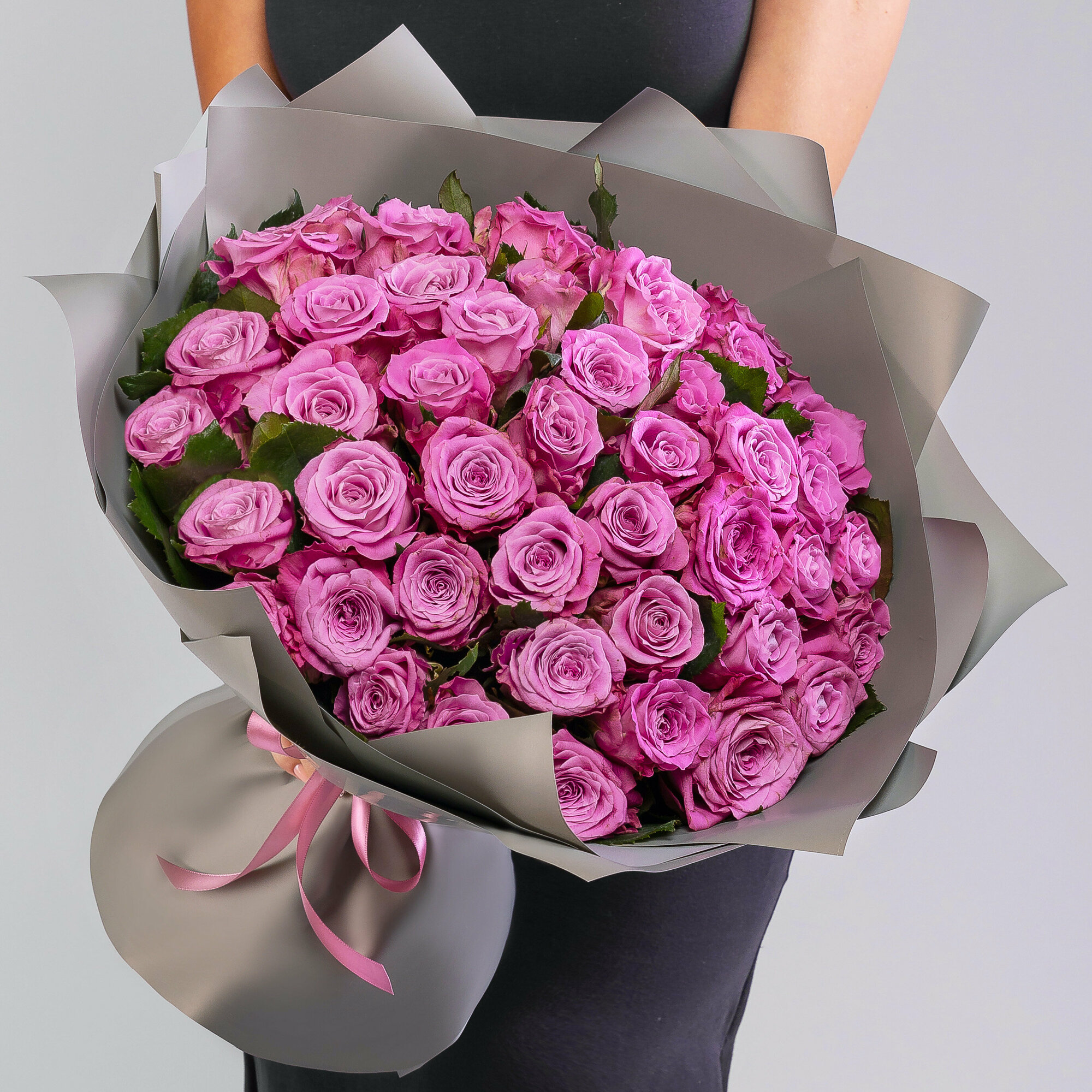 45 Фиолетовых Роз (40 см.)