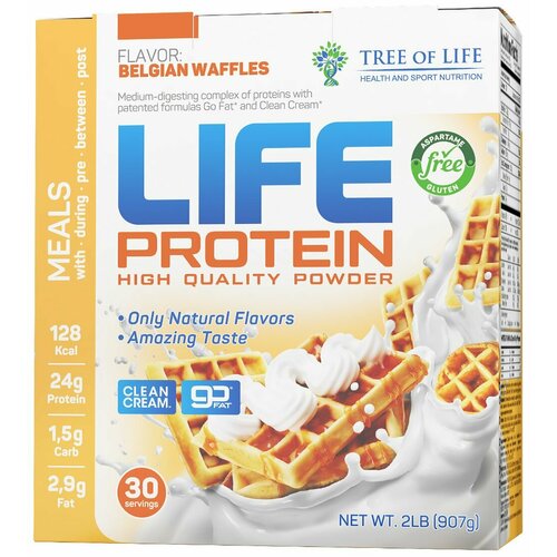 Tree of Life Life Protein 907 гр (бельгийские вафли) tree of life life protein 907 гр лесные ягоды