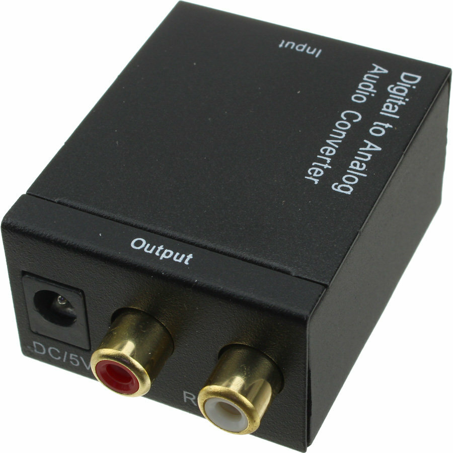 Аудио конвертер BMG цифрового аудиосигнала в аналоговый (RCA)-output с блоком питания