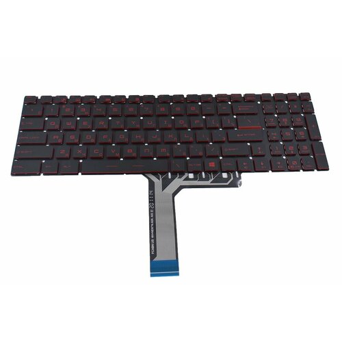 Клавиатура для MSI GF75 Thin 10SC ноутбука с красной подсветкой