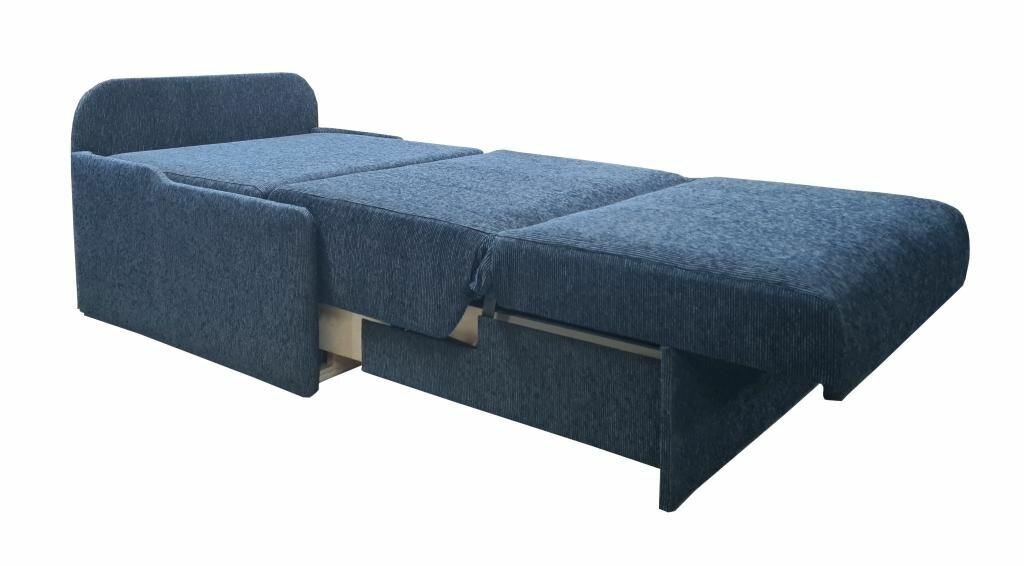 Кресло кровать Блисс Мегабосс тёмно-синий 80х190 см