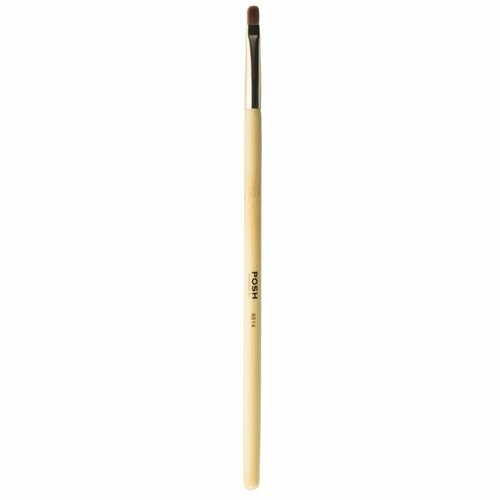 Posh Косметическая кисть Bamboo для бровей со скосом для прорисовки идеального края бровей, межреснички