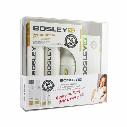 Bosley MD Набор для мам - от выпадения волос во время и после беременности Bosley MD Mom Hair Recovery Kit 2*150 мл+100 мл+30 мл