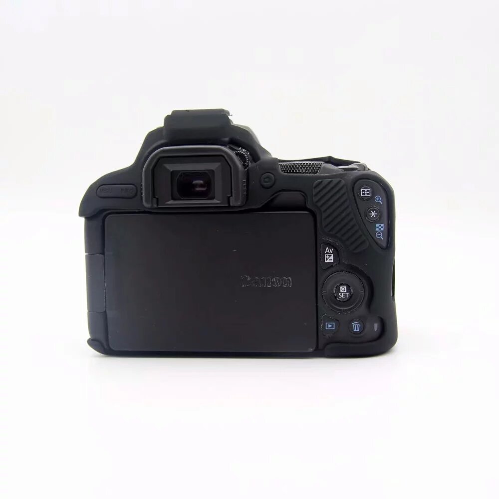 Силиконовый противоударный чехол MyPads для фотоаппарата Canon EOS 200D Mark II/ 250D ультра-тонкий из мягкого качественного силикона черный