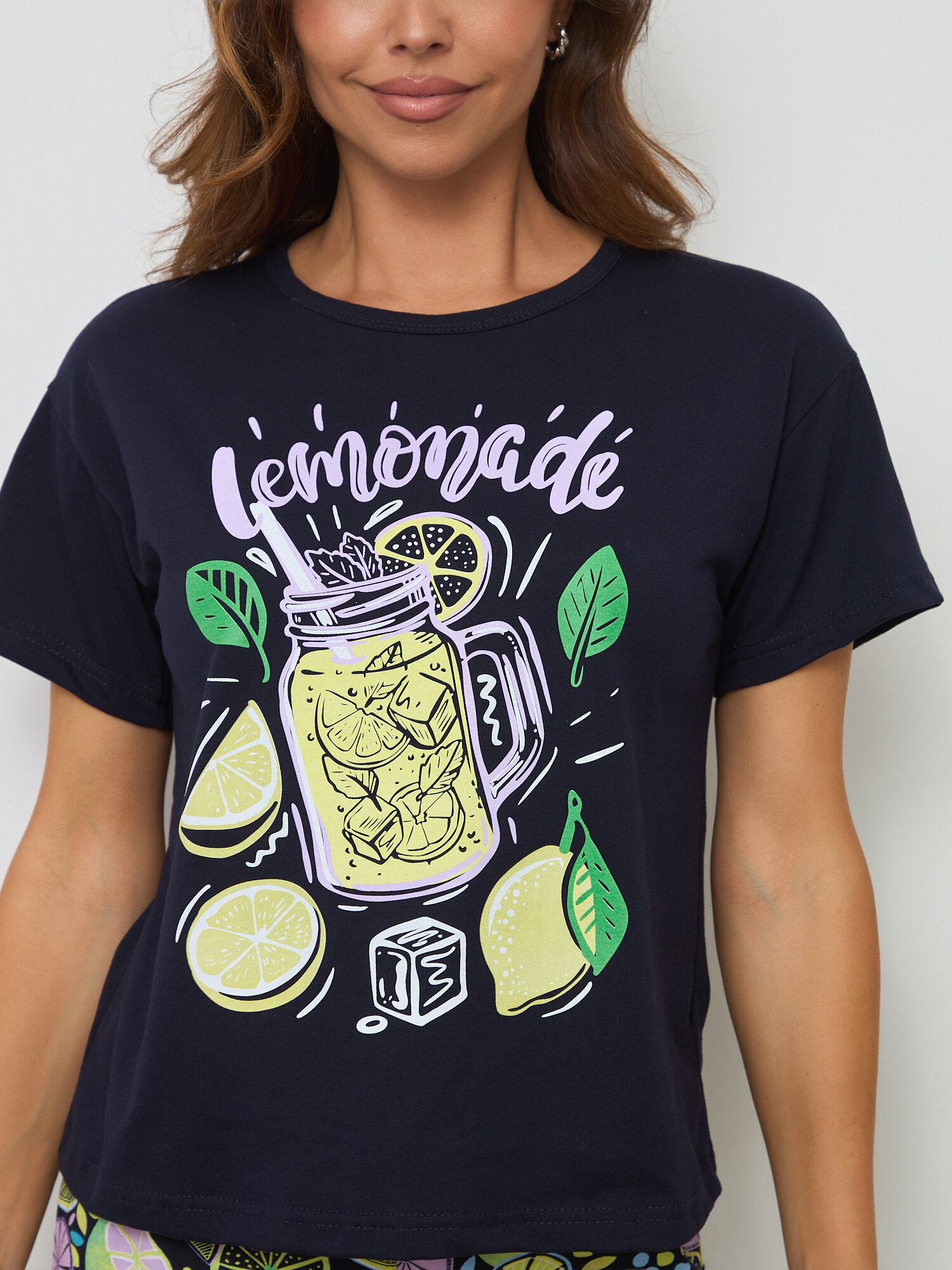 Пижама PIRAMIDA "Лимонад", домашний комплек футболка с брюками палаццо - фотография № 9