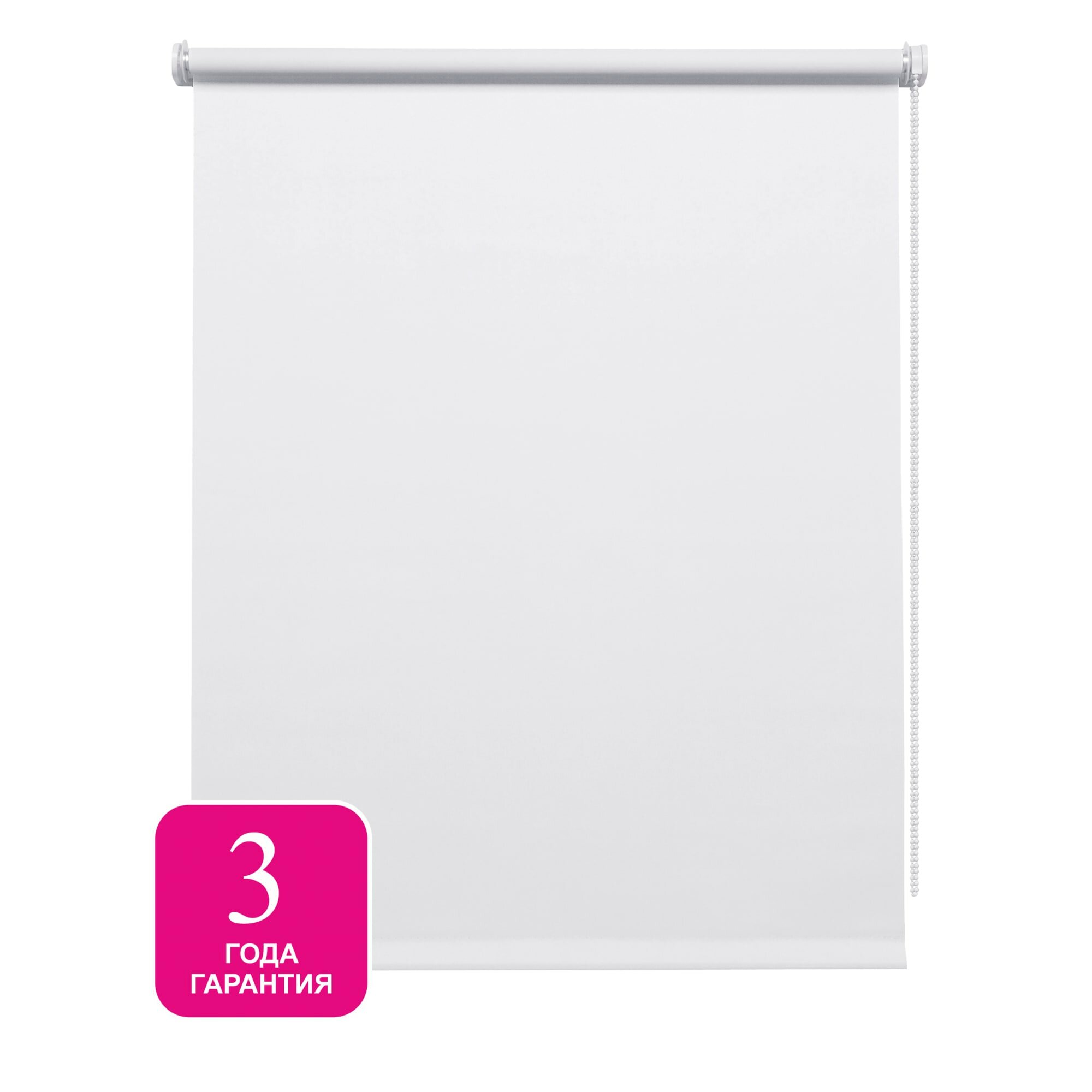 Штора рулонная блэкаут Inspire Santos 70x160 см белая White 0