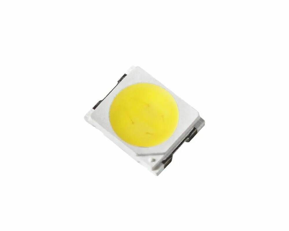 Электронный модуль - Светодиод, LED, SMD 2835, 3V, 1W, цвет холодный белый, 50 шт в наборе - фотография № 1