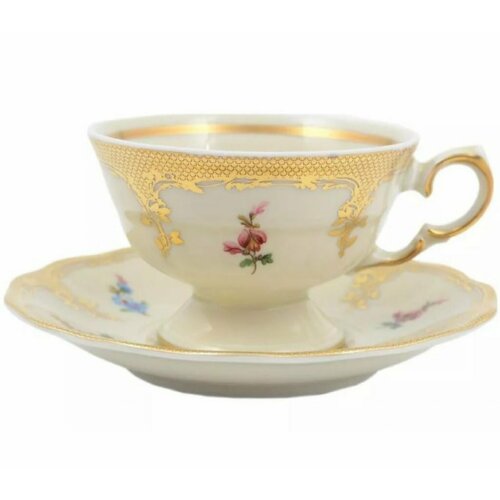 Набор кофейный мокко Carlsbad Аляска Мелкие цветы Слоновая кость