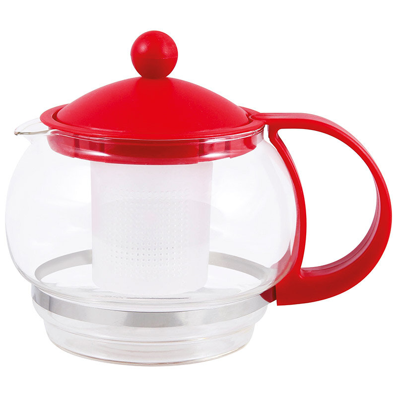 фото Чайник заварочный VARIATO, объем: 880 мл, пластик корпус, пласт фильтр, цвета в ассорт.