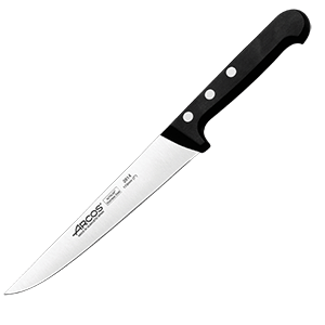 Нож кухонный «Универсал»; сталь нерж, L=285/170, B=28мм; черный, металлич, Arcos, QGY - 281404
