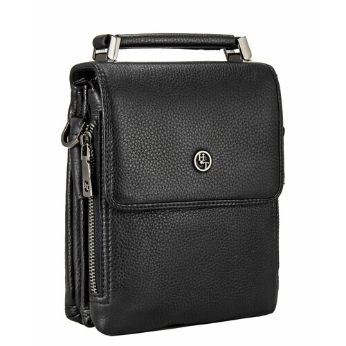 Сумка барсетка , фактура зернистая, черный