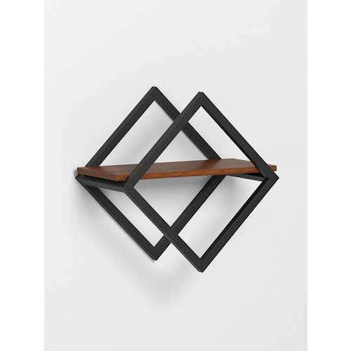 Полка для цветов настенная в стиле лофт Орех 433 x 24 x 423 см 10656₽