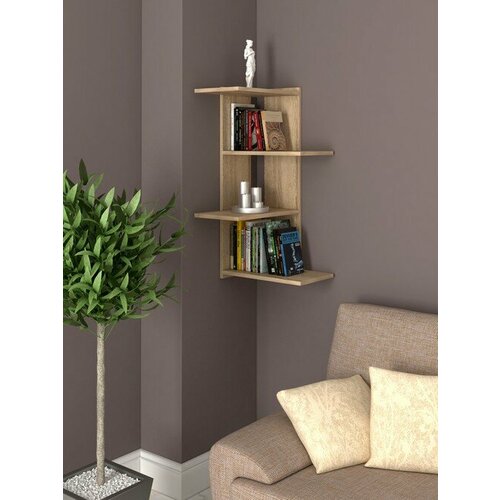 Полка ФМ Династия П-8, ЛДСП (дуб сонома) 06.310