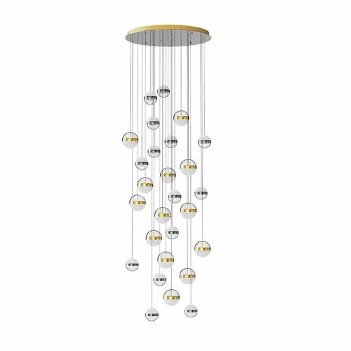 Люстра каскадная Odeon Light Roni 5037/232L, LED, 232Вт, кол-во ламп:1шт, Никель