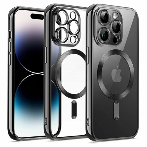 Чехол для iPhone 13 Pro Max Metal Magnet Case Black чехол накладка gresso magnet для iphone 13 pro черный