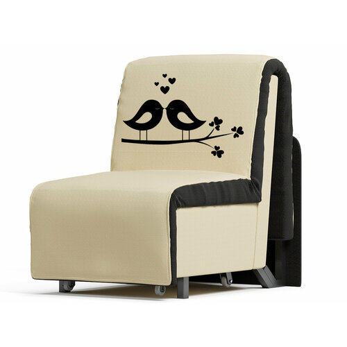 Кресло-кровать Elegance 90Я (с ящиком) Birds1 Mura 21-100 (93х110х95, СМ 93х203)