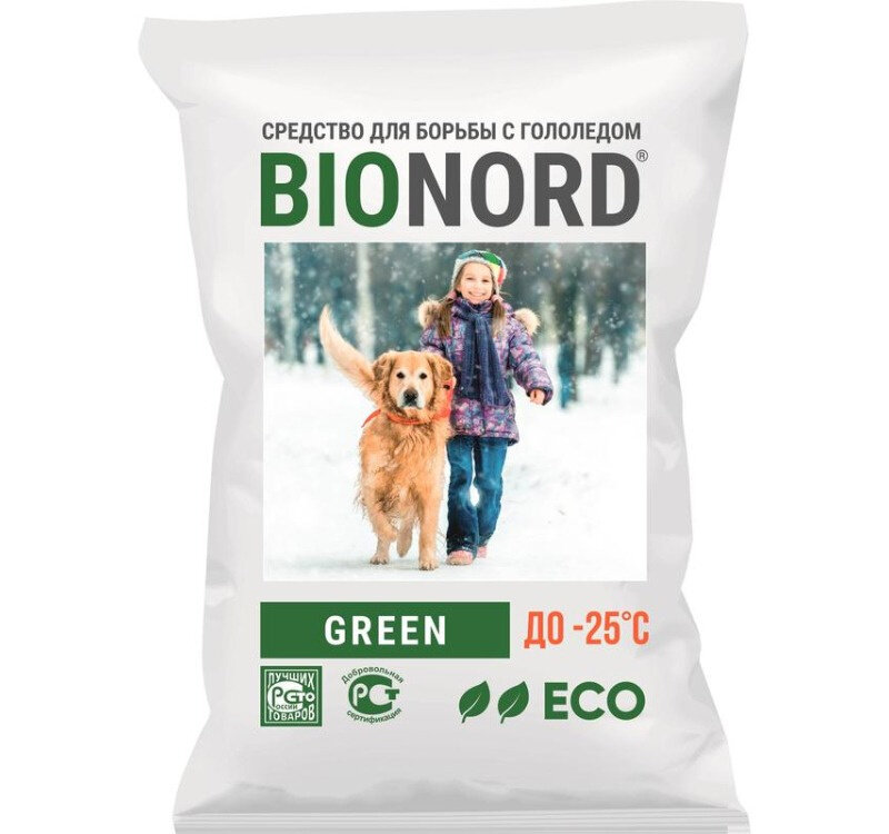 Реагент противогололедный Bionord Green до -25С 23кг - фотография № 5