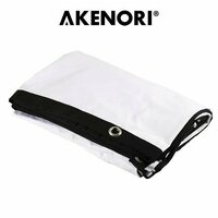 Полиэфирный экран для проектора Akenori 100" 003 с кольцами и веревкой, Белый с черными краями (формат 4:3 и 16:9)