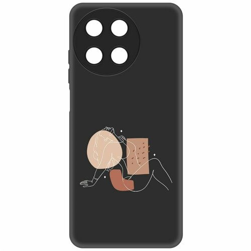 Чехол-накладка Krutoff Soft Case Чувственность для Realme 11 4G черный