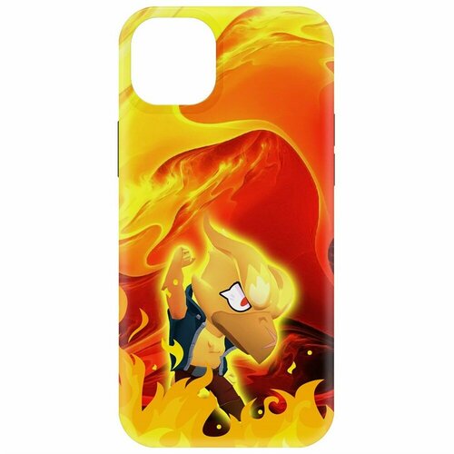 Чехол-накладка Krutoff Soft Case Brawl Stars - Ворон-Феникс для iPhone 15 Plus черный чехол накладка krutoff soft case brawl stars ворон феникс для honor x5 plus черный