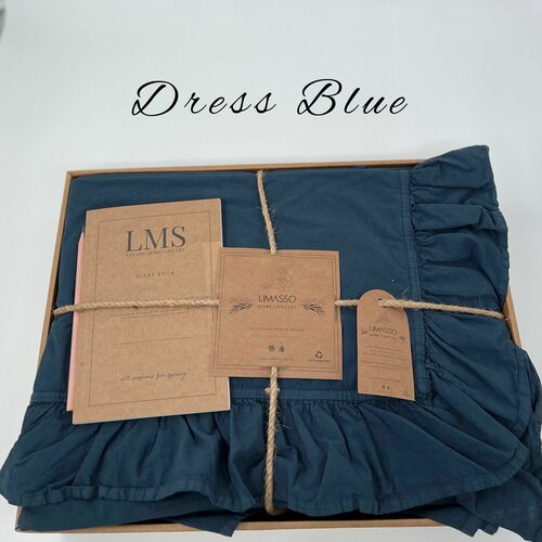 Комплект постельного белья LIMASSO HOME CONCEPT, Вареный хлопок, Евро, наволочки 50x70, Классический