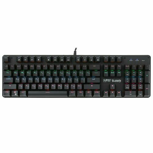 Клавиатура проводная DEXP First Blood механическая Red клавиш - 104 USB черная 384100₽