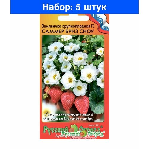 Земляника крупноплодная F1 Саммер Бриз Сноу земляника русский размер f1 ремонтантная 8шт нк 10 пачек семян