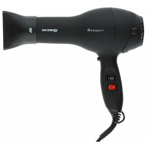 Фен DEWAL ION Energy 2000 Вт 2 насадки черный 3400₽