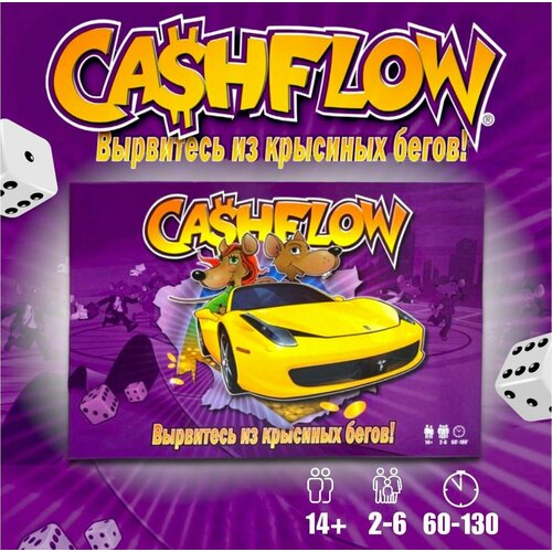 Настольная игра Денежный поток Premium/ CashFlow / вырвись из крысиных бегов настольная игра денежный поток 101 202 плотное игровое поле 2 игры в одной коробке