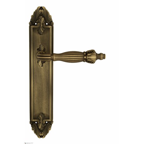 Дверная ручка Venezia OLIMPO на планке PL90 матовая бронза