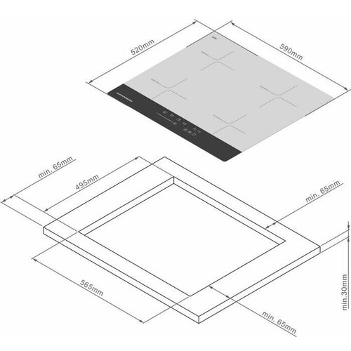 Варочная панель индукционная Kuppersberg ICD 601