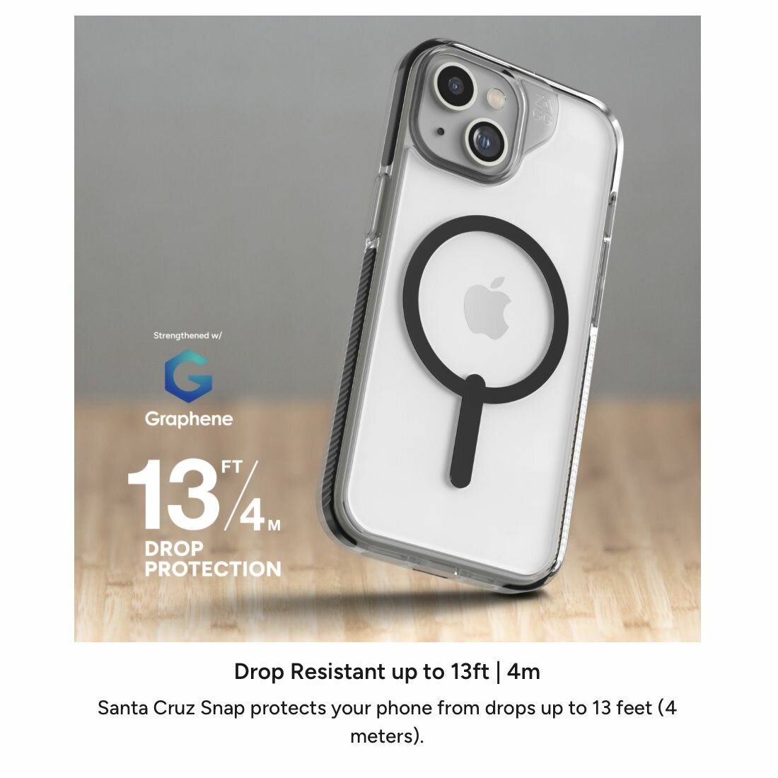 Чехол для iPhone 14 Plus / 15 Plus (6.7") ZAGG Santa Cruz Green SNAP Case с магнитом для MagSafe зеленый - фотография № 6